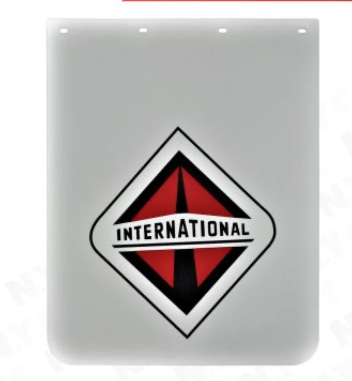 24T94X-0008 / MUDFLAP, POLY, WHITE WITH INTERNATIONAL LOGO