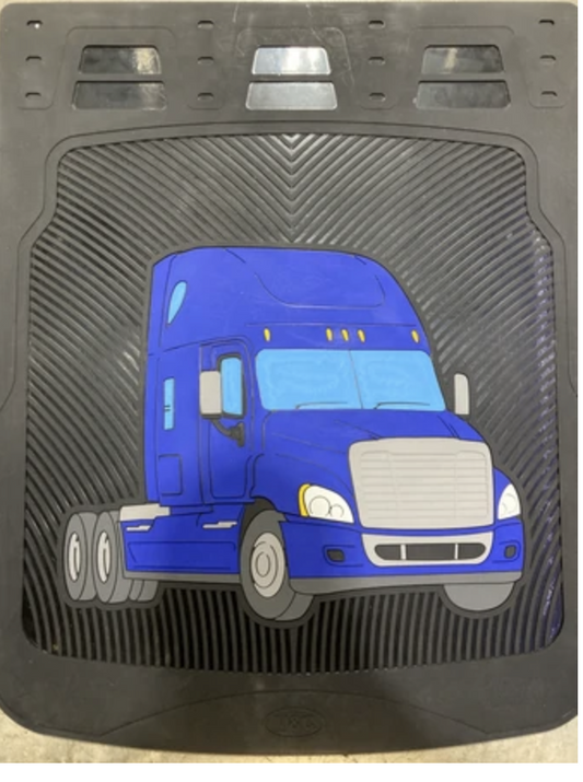 Mud Flap 24” X 30” fits Freightliner Cascadia Color Blue Truck (Pair) US35-46404