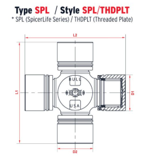 UJOINT 55 DAF SPL90 / spl100 (55LF)