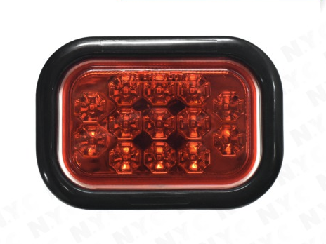 22P60X-0019 LIGHT, TAIL RECTANGULAR LED 13 RED (STOP-TAIL- TURN)