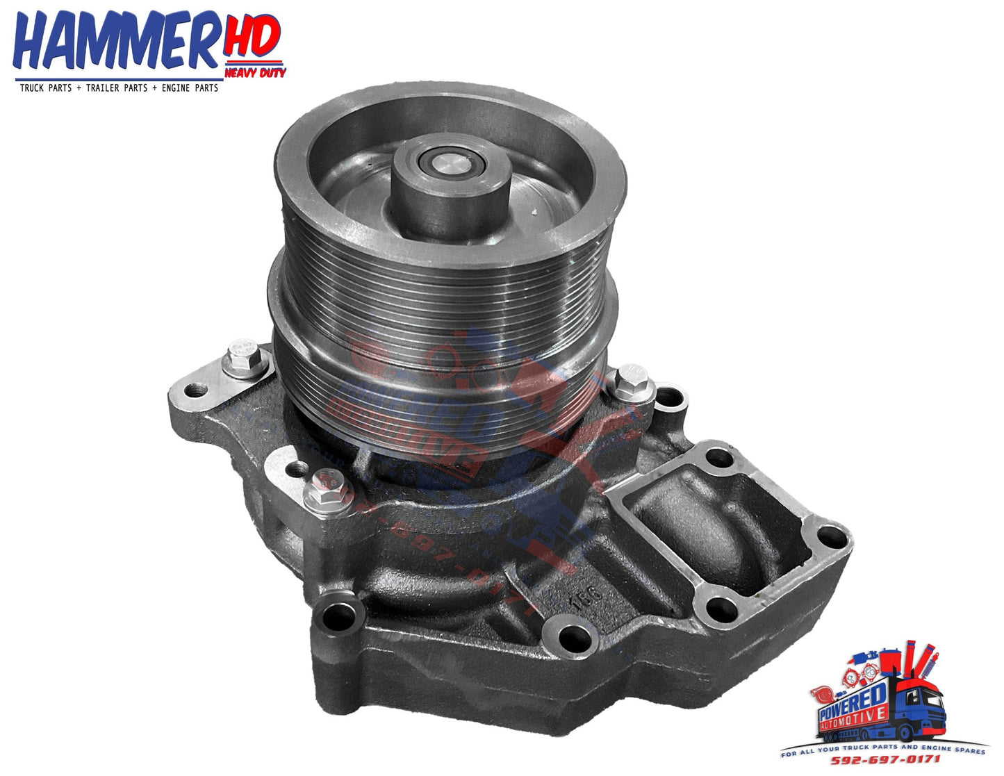 70154 WATER PUMP CUMM ISX / QSX 15 FOR INTERNATIONAL WITH 18 RIBS GROOVE PULLEY