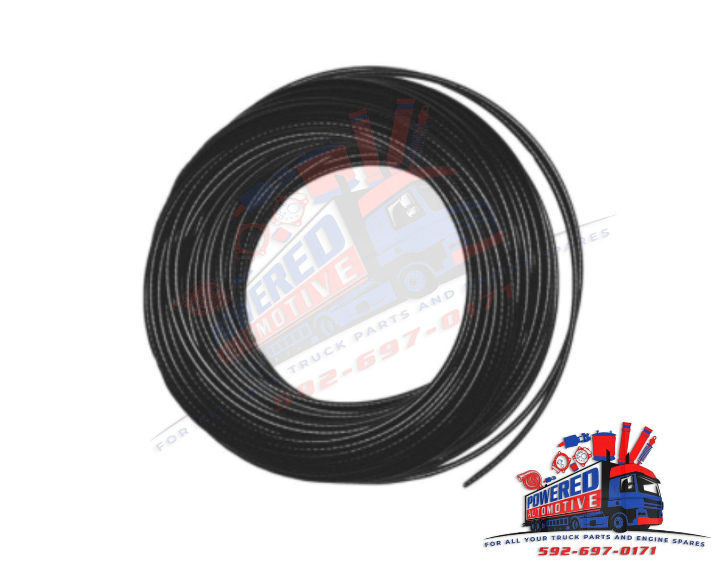 BLACK HOSE # 6 AIR BRAKE - hose TUBING NYLON 1/4" BLACK (1000FTXROLL) SAP04106