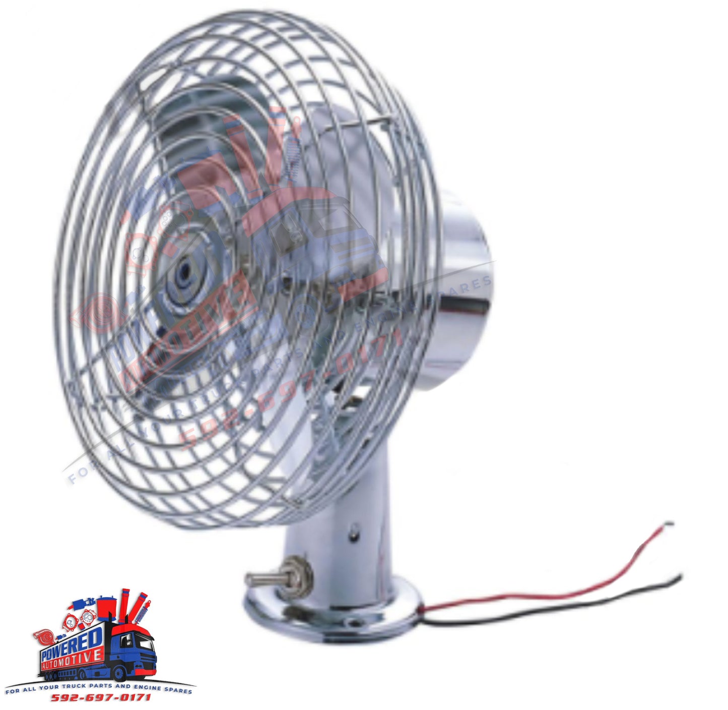 Dash Fan Metal 6in Dia 24V 562.MF624