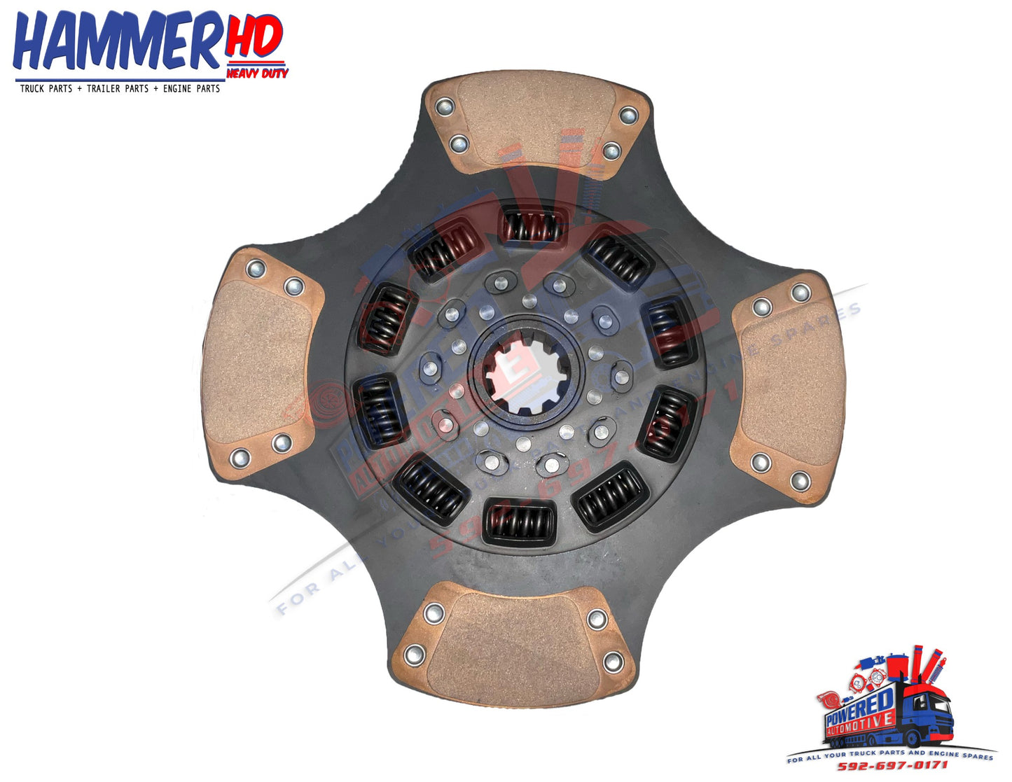 HAMMER USA -15"X2" CLUTCH DISC H128258 PRESURE PLATE SIDE