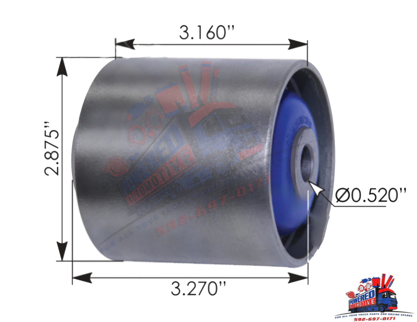 M203073UB / Cabin Mount Bushing Poly IHC